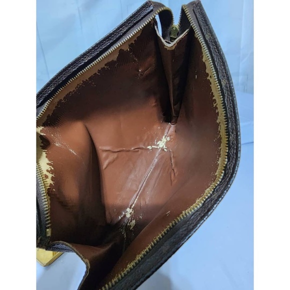 Authentic Louis Vuitton Vintage Monogram Pochette Brown - Picture 5 of 11